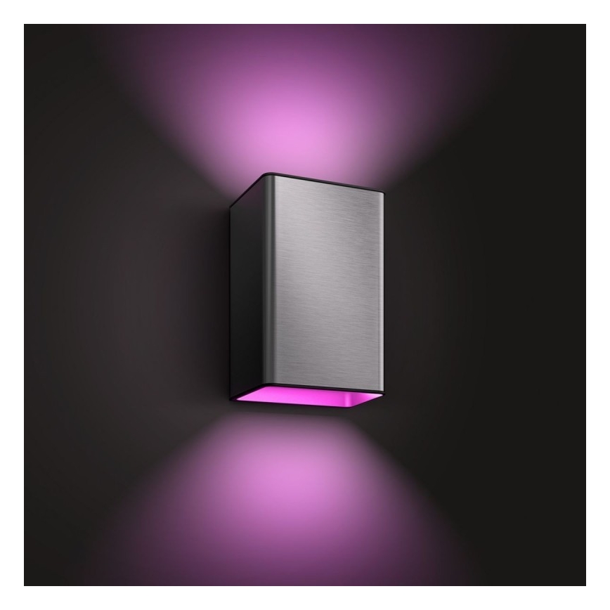 LED RGBW Prigušiva vanjska zidna svjetiljka Hue RESONATE 2xLED/8W/230V 2000-6500K IP44