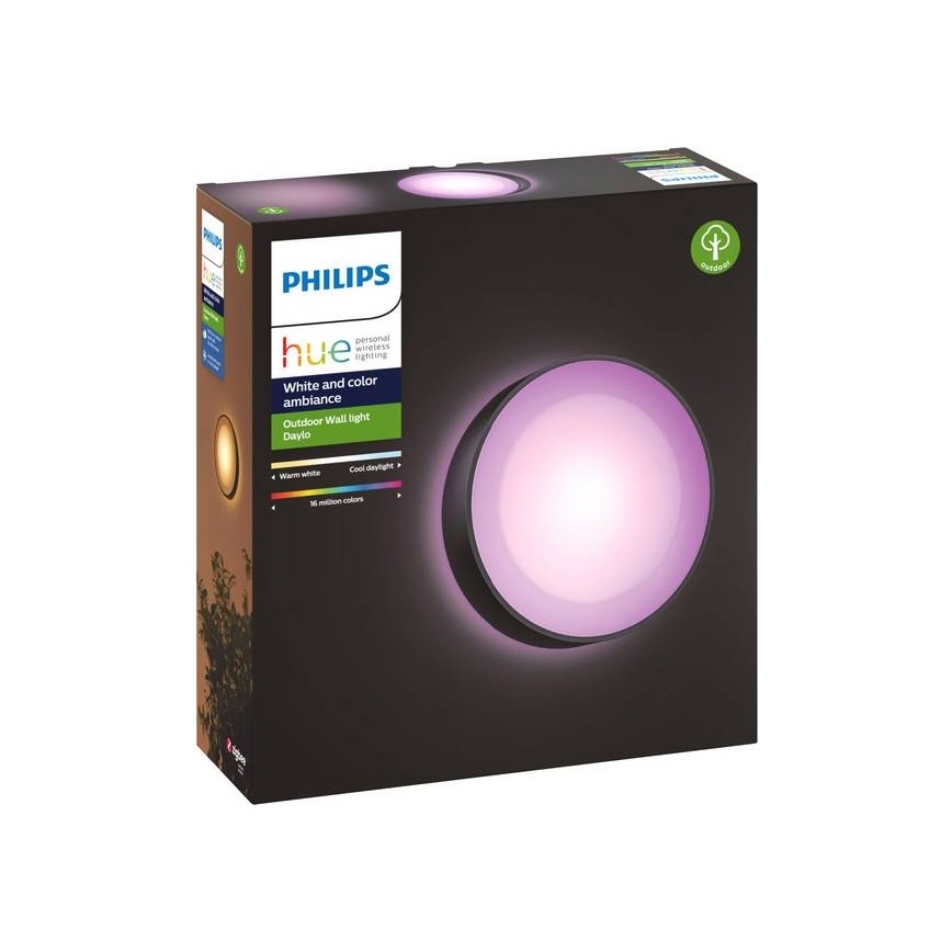 Philips - LED RGBW Prigušiva vanjska zidna svjetiljka Hue DAYLO LED/15W/230V 2000-6500K IP44