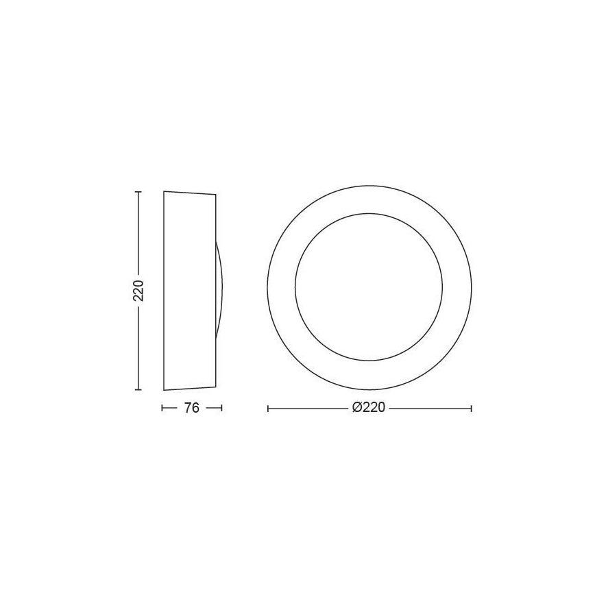 Philips - LED RGBW Prigušiva vanjska zidna svjetiljka Hue DAYLO LED/15W/230V 2000-6500K IP44
