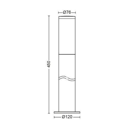 Philips - Vanjska lampa 1xE27/20W/230V IP44 45 cm