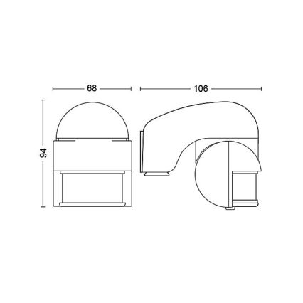 Philips - Vanjski senzor pokreta IP44 siva