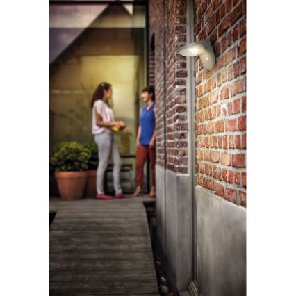 Philips 17808/87/16 - LED Solarna svjetiljka sa senzorom za pokret i dan/noć MYGARDEN DUSK 1xLED/1W/3,7V 2200 mAh IP44