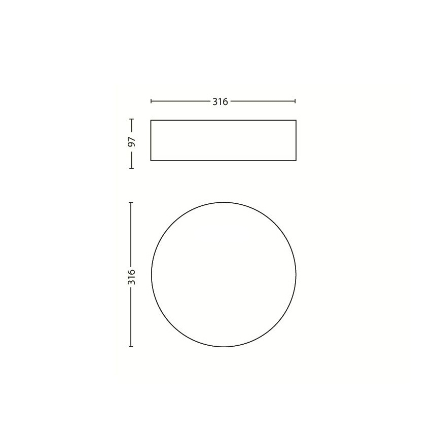 Philips - Stropna svjetiljka 2xE27/23W/230V