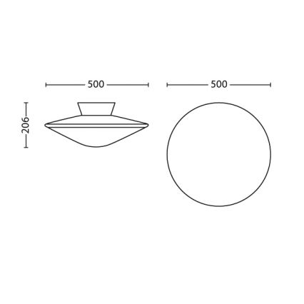 Philips - Stropna svjetiljka za prigušivanje Hue PHOENIX 3xLED/5W/9W/17W