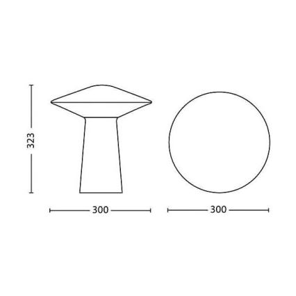 Philips - Stolna svjetiljka za prigušivanje Hue PHOENIX 1xLED/9W/230V