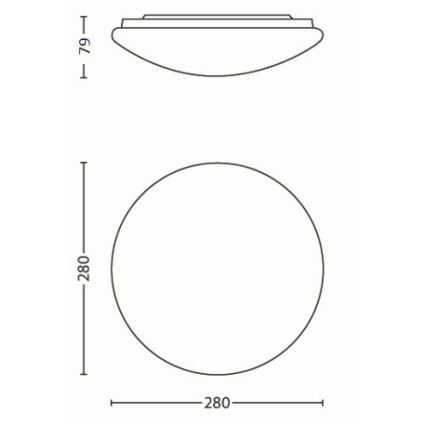 Philips 31801/31/EO - LED stropna svjetiljka MYLIVING SUEDE LED/9,6W/230V