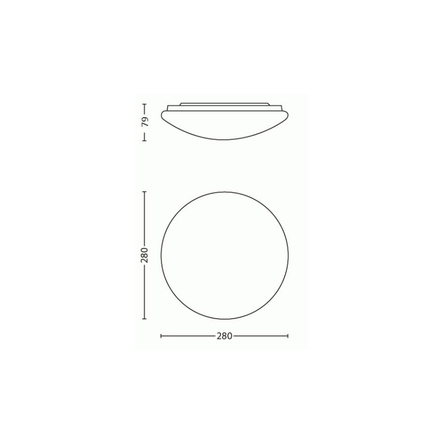 Philips 31801/31/EO - LED stropna svjetiljka MYLIVING SUEDE LED/9,6W/230V