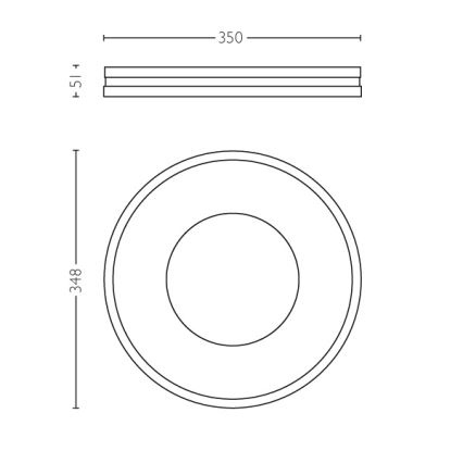 Philips - LED Prigušiva stropna svjetiljka Hue BEING LED/32W/230V