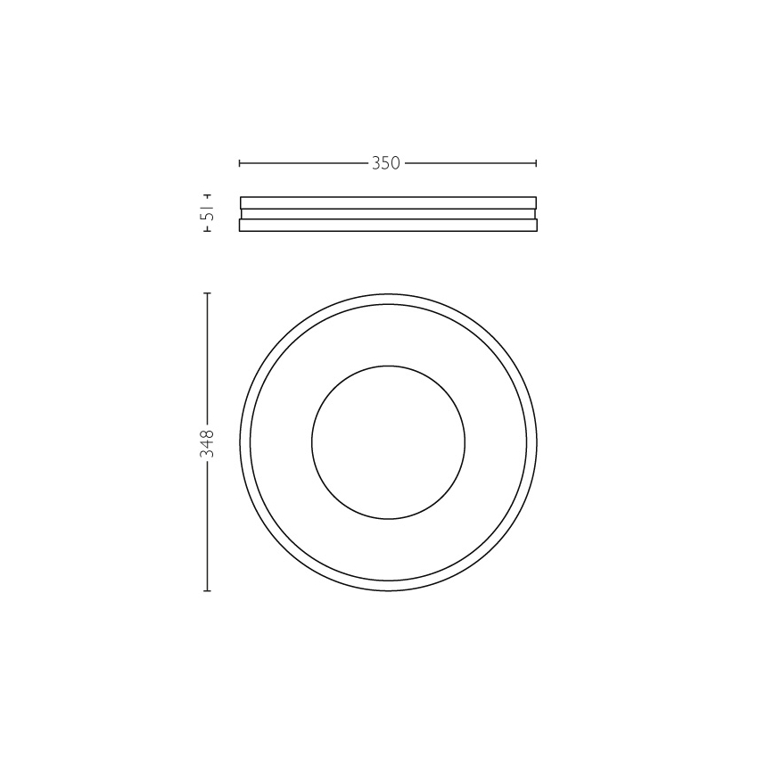 Philips - LED Prigušiva stropna svjetiljka Hue BEING LED/32W/230V