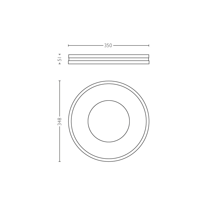 Philips 32610/48/P7 - LED stropna svjetiljka za prigušivanje BEING HUE LED/32W/230V