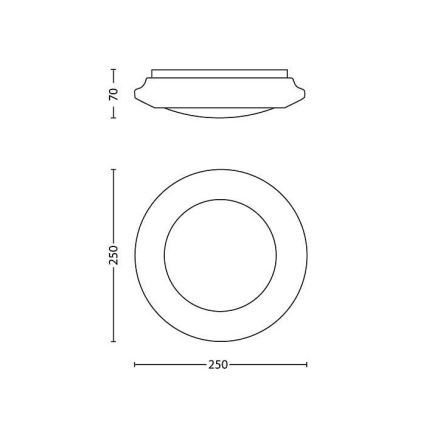 Philips - LED stropna svjetiljka LED/6W/230V 4000K
