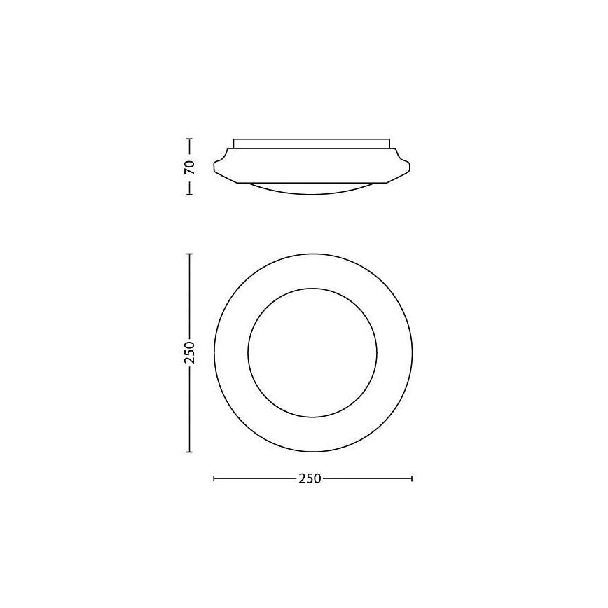 Philips - LED stropna svjetiljka LED/6W/230V 4000K