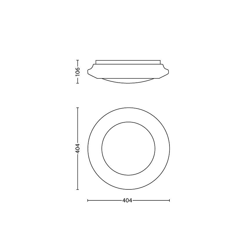 Philips - LED Stropna svjetiljka LED/22W/230V 2700K