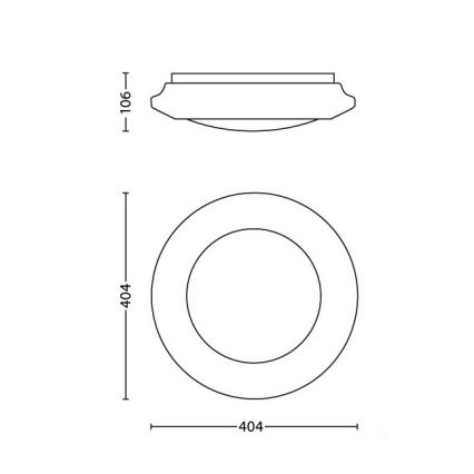 Philips - LED Stropna svjetiljka LED/22W/230V 4000K