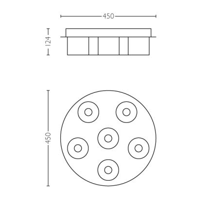 Philips 36446/11/P1 - LED Prigušiva stropna svjetiljka INSTYLE BYZANTIN 6xLED/5W/230V