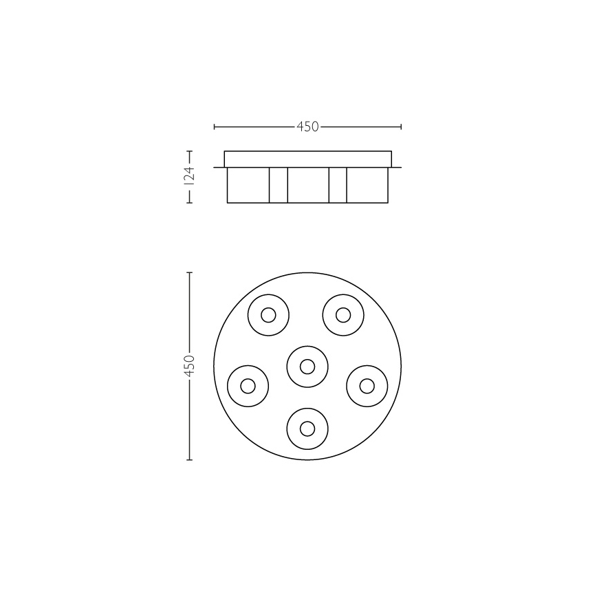 Philips 36446/11/P1 - LED Prigušiva stropna svjetiljka INSTYLE BYZANTIN 6xLED/5W/230V