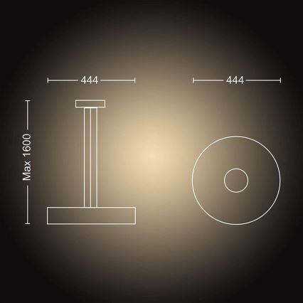 Philips - LED prigušivač luster na užetu FAIR LED/33,5W/230V 2200-6500K + daljinski upravljač