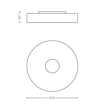 Philips - LED Prigušiva stropna svjetiljka Hue FAIR LED/39W/230V