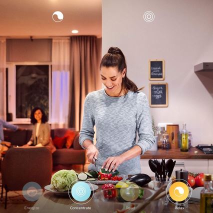 Philips - LED prigušivačka svjetiljka Hue WELLNESS 1xE27/8,5W/230V + daljinski upravljač