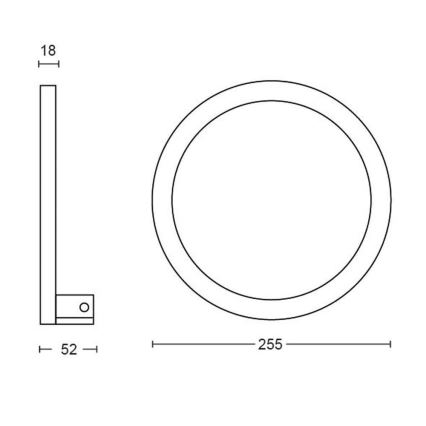 Philips - LED RGBW Prigušiva zidna svjetiljka Hue SANA White and Color Ambiance LED/20W/230V