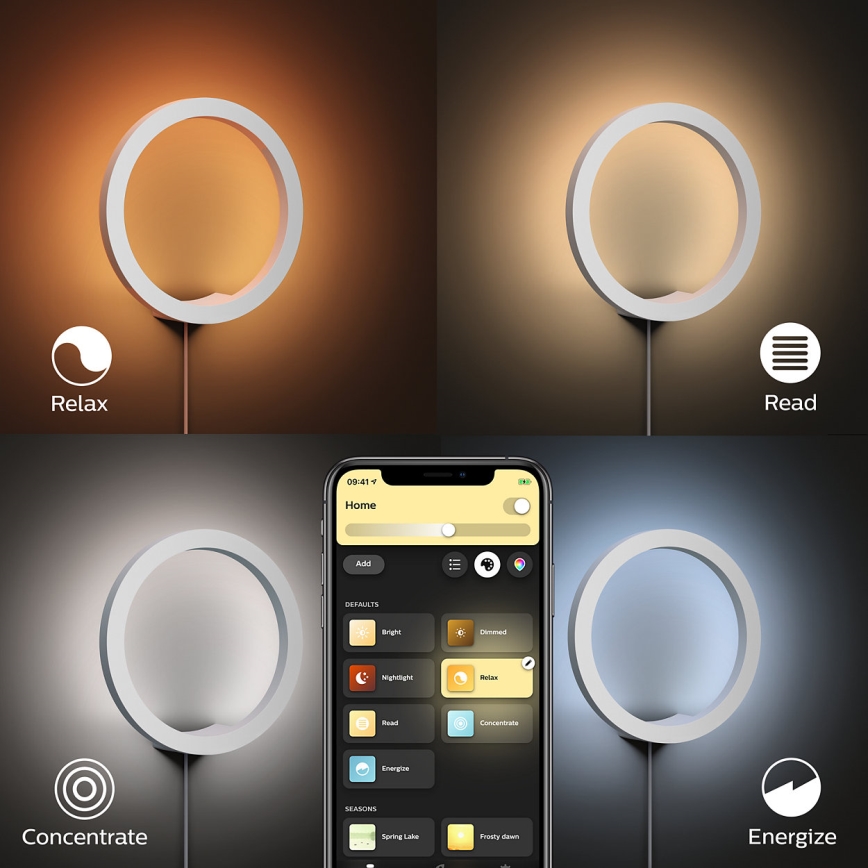 Philips - LED RGBW Zidno svjetlo s prigušivanjem Hue SANA White and Color Ambiance LED/20W/230V