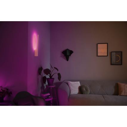 Philips - RGBW LED zidna svjetiljka Hue LIANE White And Color Ambiance, s mogućnošću prigušivanja, LED/12W/230V
