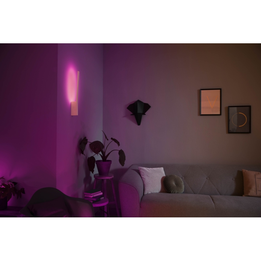 Philips - RGBW LED zidna svjetiljka Hue LIANE White And Color Ambiance, s mogućnošću prigušivanja, LED/12W/230V