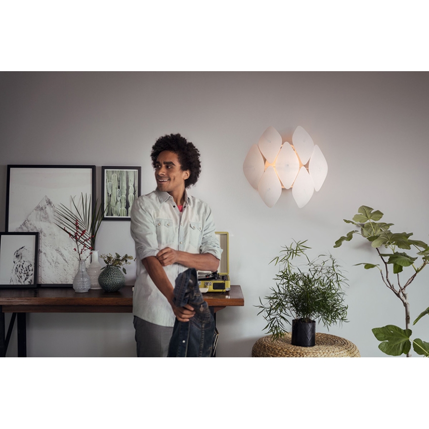 Philips 40963/31/PN - Zidna svjetiljka MYLIVING CHIFFON 1xE27/60W/230V