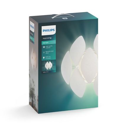 Philips 40963/31/PN - Zidna svjetiljka MYLIVING CHIFFON 1xE27/60W/230V