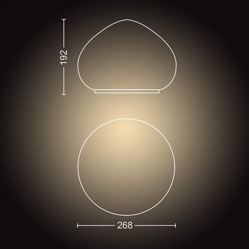 Philips - LED Prigušiva lampa Hue WELLNER 1xE27/8,5W/230V + DU