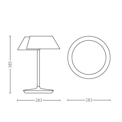 Philips 49023/31/P1 - LED Prigušiva stolna lampa INSTYLE NONAGON 1xLED/7W/230V