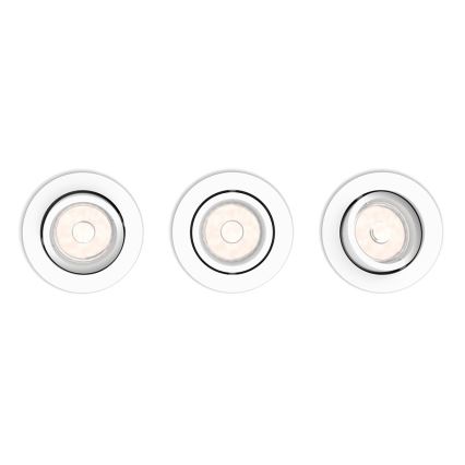 Philips - SET 3x Ugradbena svjetiljka 1xGU10/5,5W/230V