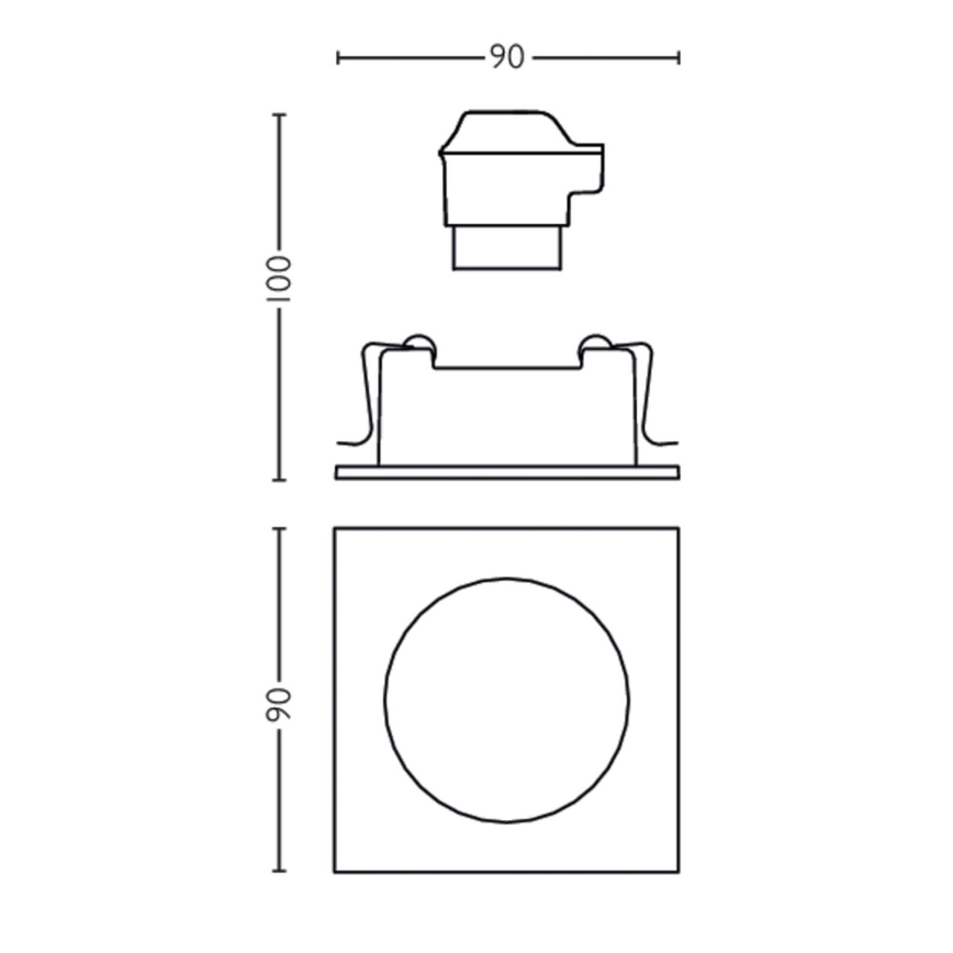 Philips 50191/87/PN - Ugradbena svjetiljka MYLIVING ENNEPER 1xGU10/5,5W/230V