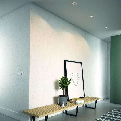 Philips - SET 3x LED RGBW prigušivo ugradno stropno svjetlo 1xGU10/4,8W/230V bijelo + daljinski upravljač