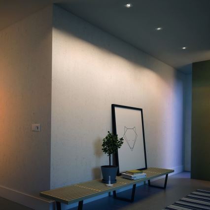 Philips - SET 3x LED RGBW prigušivo ugradno stropno svjetlo 1xGU10/4,8W/230V bijelo + daljinski upravljač