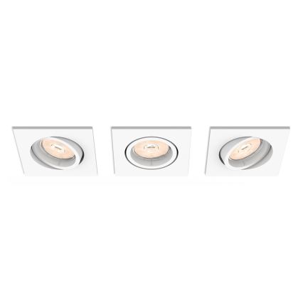 Philips - SET 3x Ugradbena svjetiljka 1xGU10/5,5W/230V