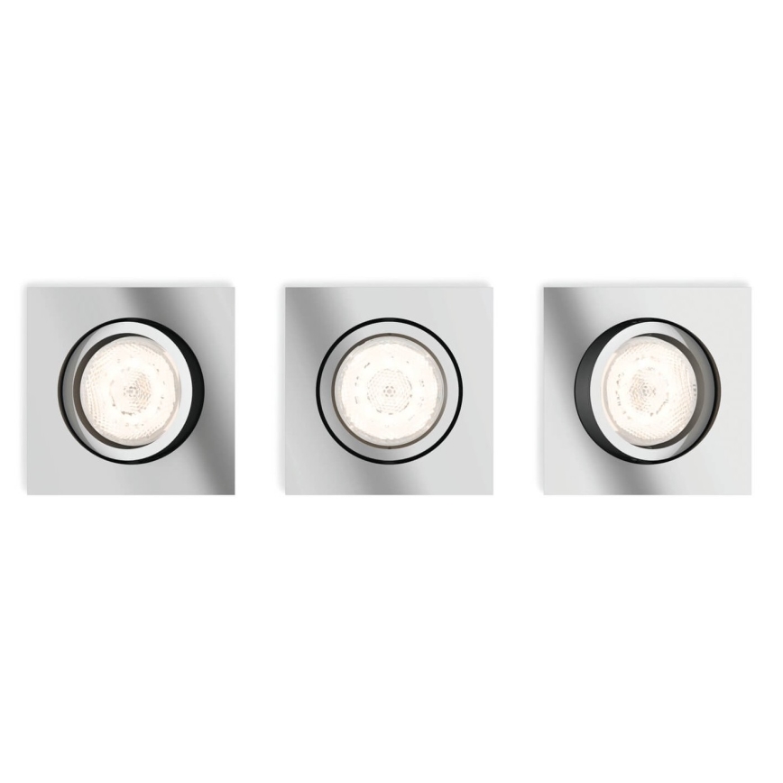 Philips  50393/11/P0 - SET 3x LED Prigušiva ugradbena svjetiljka SHELLBARK LED/4,5W/230V