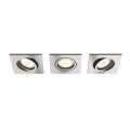 Philips 50393/17/P0 - SET 3x LED Prigušiva ugradbena svjetiljka SHELLBARK Warm Glow 1xLED/4,5W/230V 2200-2700K