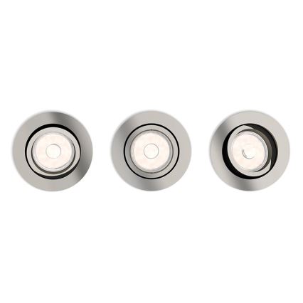 Philips - SET 3x Ugradna svjetiljka 1xGU10/5,5W/230V