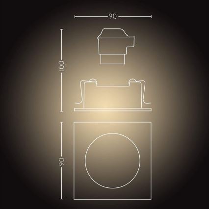 Philips  - LED Prigušiva svjetiljka Hue MILLISKIN 1xGU10/5W/230V