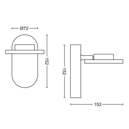 Philips - LED Prigušiva reflektorska svjetiljka 1xLED/4,5W/230V