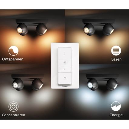 Philips - LED Prigušiva reflektorska svjetiljka Hue BUCKRAM 4xGU10/5W/230V