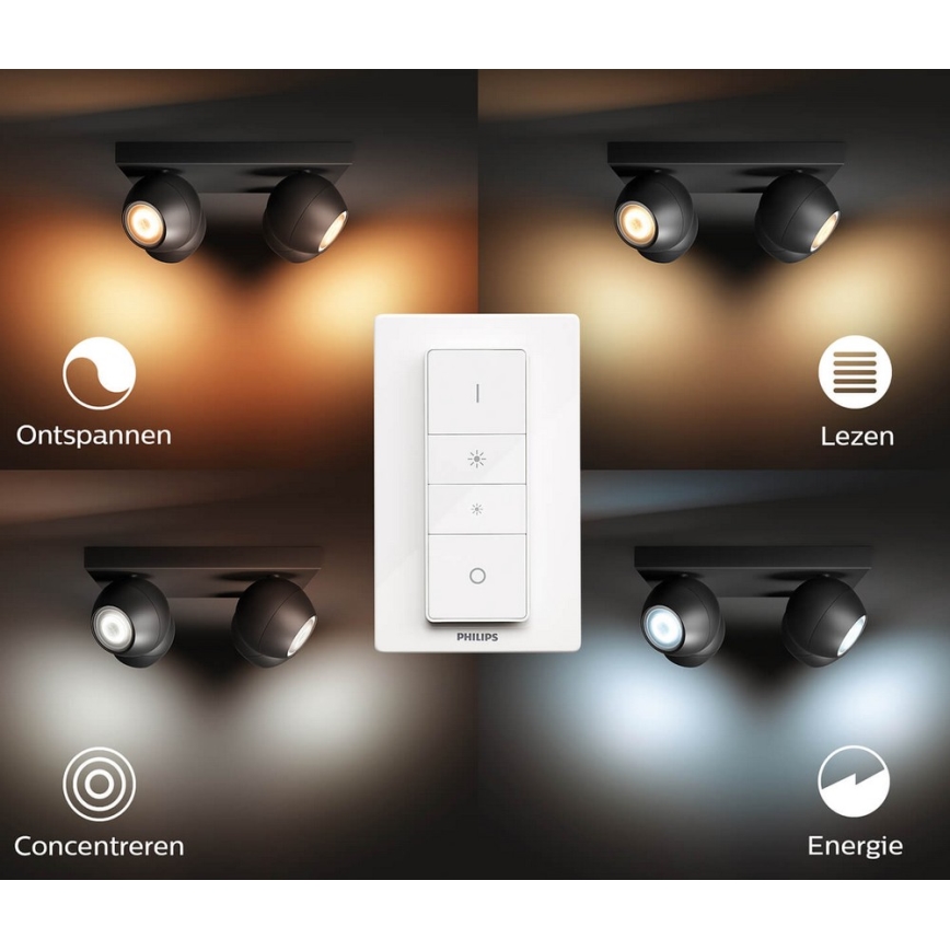 Philips - LED Prigušiva reflektorska svjetiljka Hue BUCKRAM 4xGU10/5W/230V