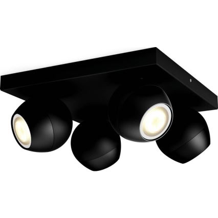 Philips - LED prigušivo reflektorsko svjetlo Hue BUCKRAM 4xGU10/5W/230V + daljinski upravljač