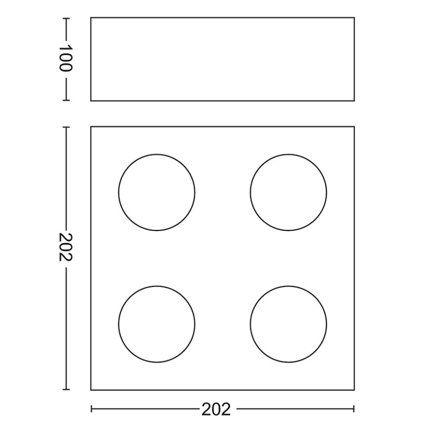 Philips - LED Prigušiva reflektorska svjetiljka 4xLED/4,5W/230V
