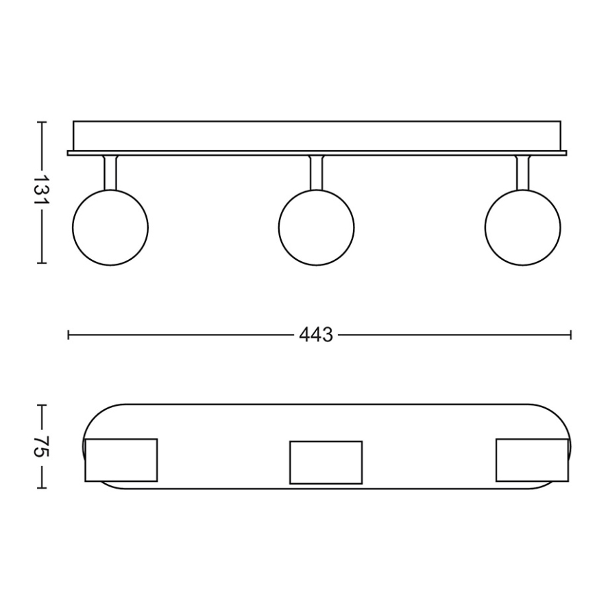 Philips - LED Prigušiva reflektorska svjetiljka 3xLED/4,5W/230V