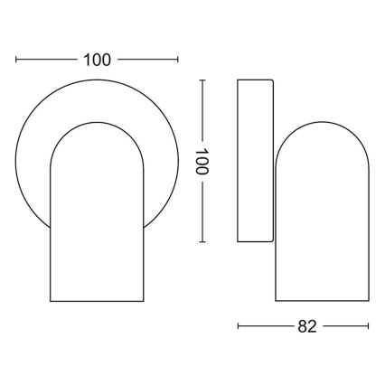 Philips - Stropna svjetiljka 1xGU10/5,5W/230V