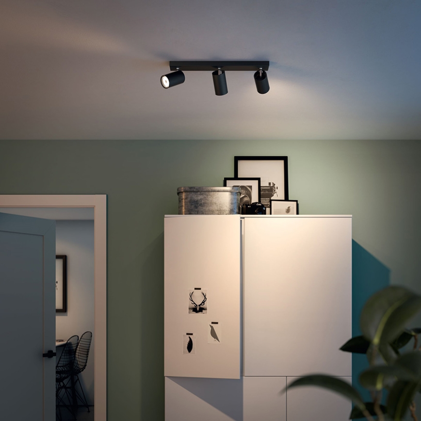 Philips 50593/30/PN - Stropna svjetiljka MYLIVING KOSIPO 3xGU10/10W/230V