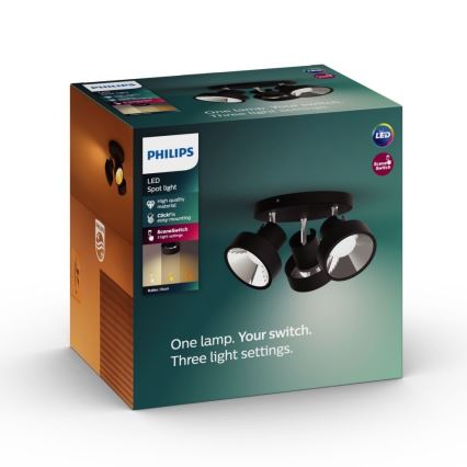 Philips 50603/30/P0 - LED Prigušiva reflektorska svjetiljka BUKKO 3xLED/4,3W/230V