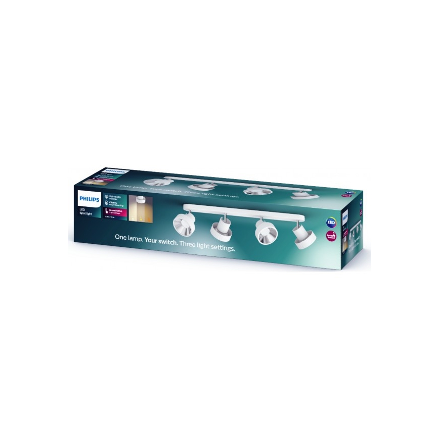 Philips 50604/31/P0 - LED Reflektorska svjetiljka BUKKO 4xLED/4,3W/230V